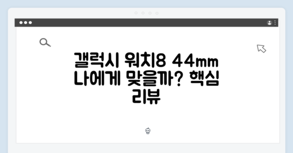 갤럭시 워치8 44mm, 당신에게 딱 맞을까?
